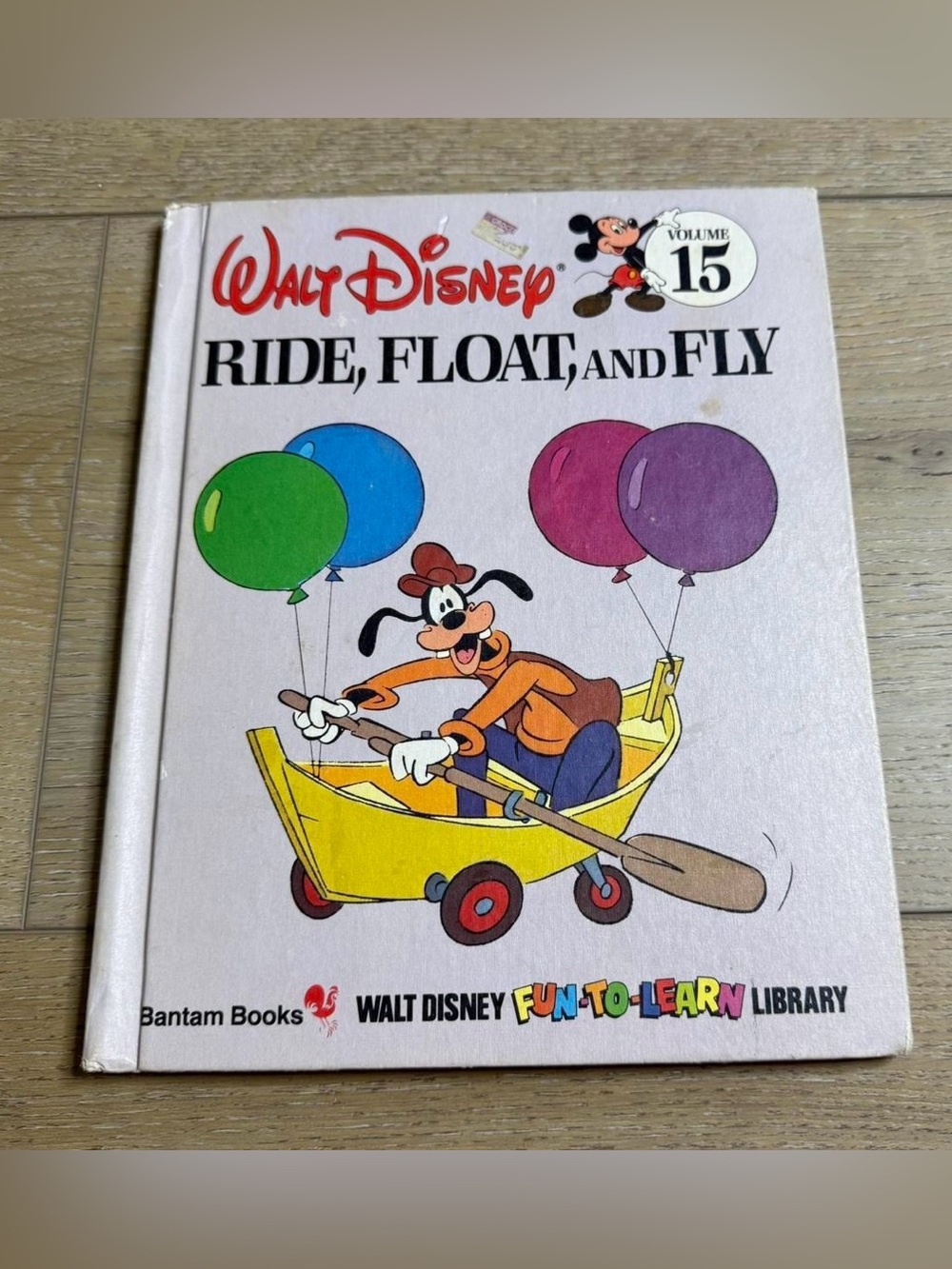 Walt Disney Company Ride, Float and Fly Fun-to-Learn Hardcover Book Vintage